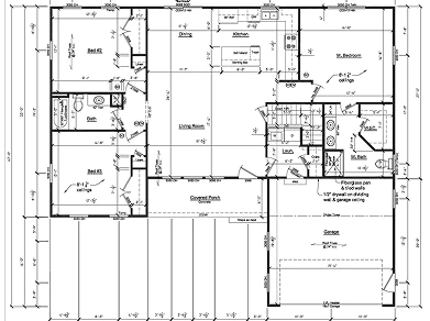 Classic two-story custom home with covered porch built by Beiler & Co. in Frederick County
